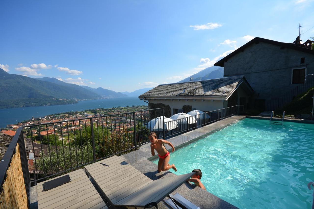 Casa Di Campagna Tony Con Piscina E Vista Lago غْرافيدونا المظهر الخارجي الصورة